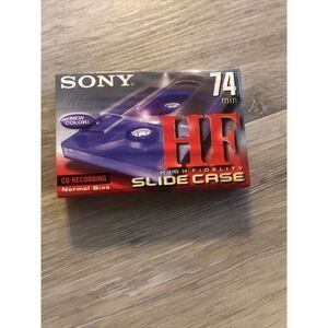 Sony 74 Min. HF High Fidelity CD Recording Normal Bias Cassette.